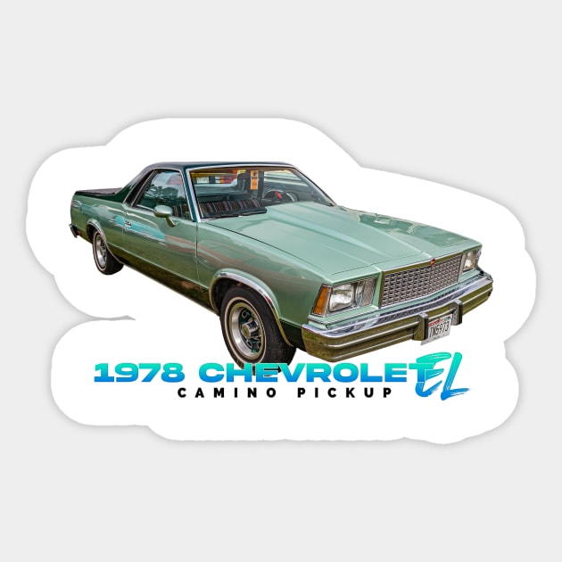 1978 Chevrolet El Camino Pickup Sticker by Gestalt Imagery